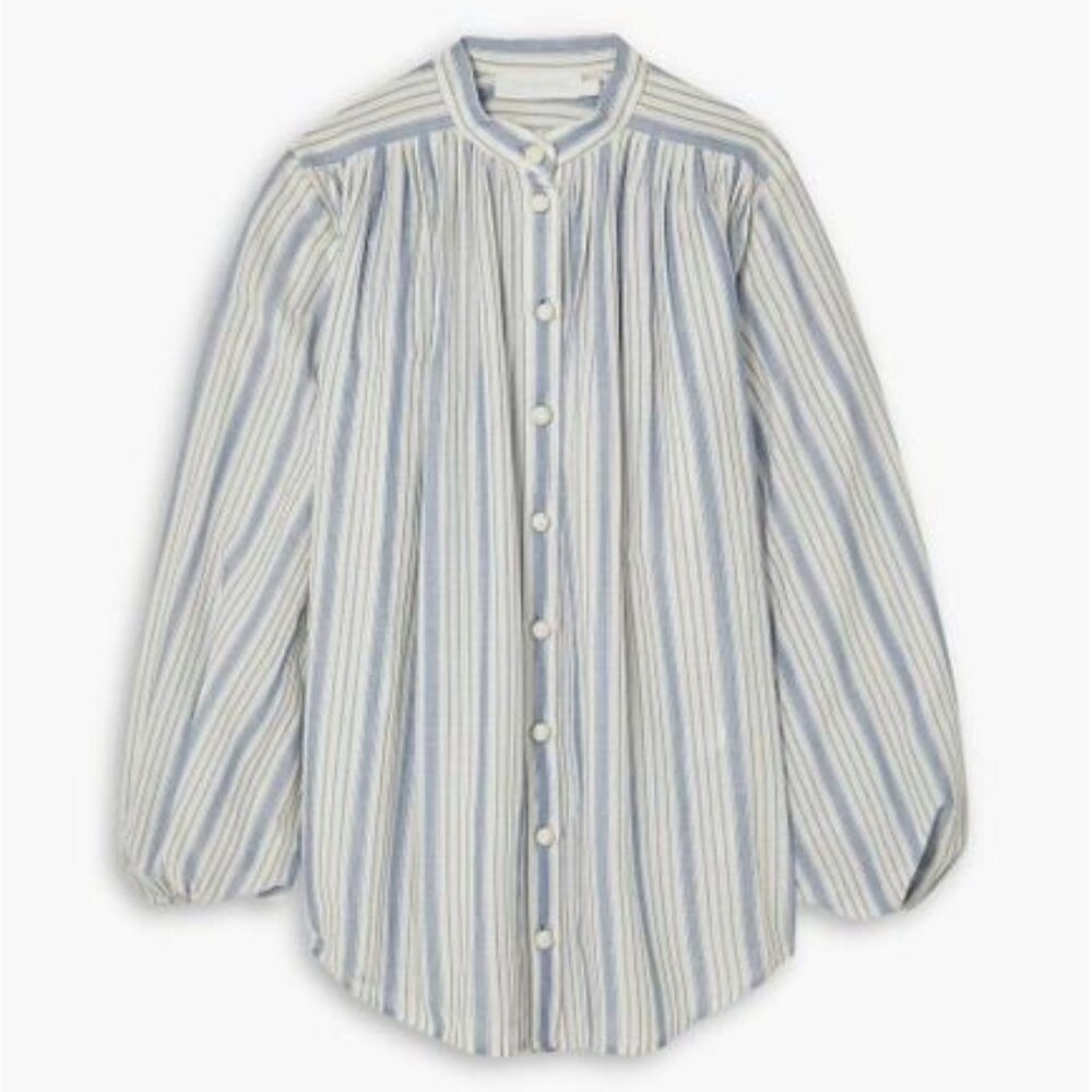 Zimmerman chintz striped cotton-voile shirt